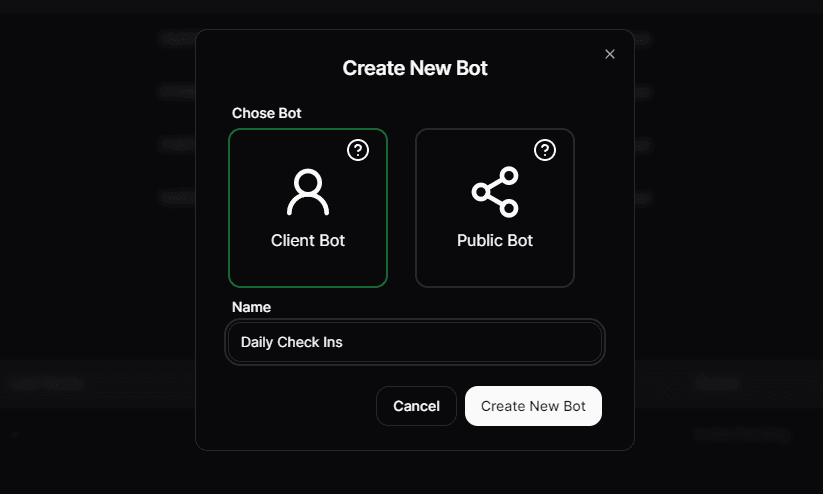 Create Bot